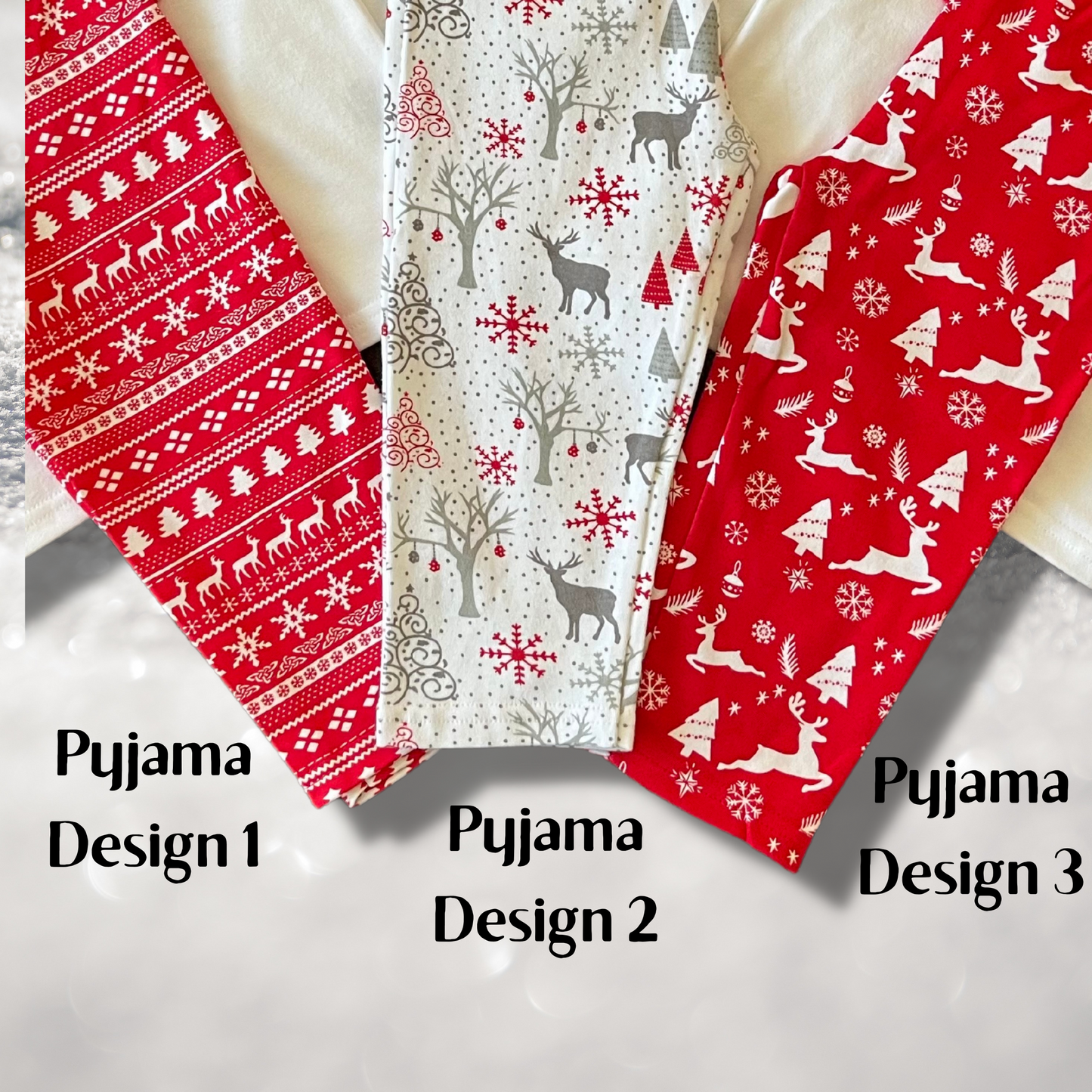 Personalised Embroidered Christmas Childrens Pyjamas and Rompersuits with a Cute Bear dressed in Tartan Merry Christmas or My 1st Christmas