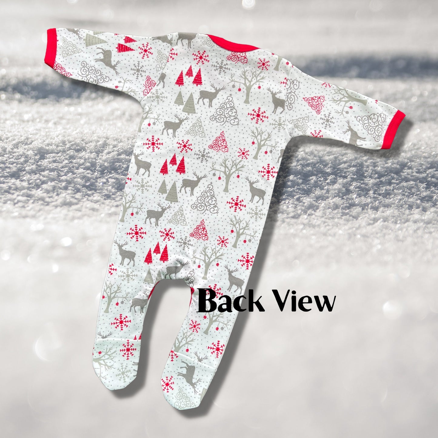 Personalised Embroidered Christmas Childrens Pyjamas and Rompersuits with a Cute Bear dressed in Tartan Merry Christmas or My 1st Christmas