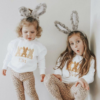 Personalised Embroidered Children's Easter Cute Bunny Design