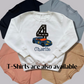 Personalised Embroidered Children's Birthday top: Racing Car Design.