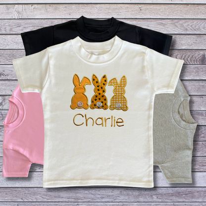 Personalised Embroidered Children's Easter Cute Bunny Design