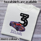 Personalised Embroidered Children's Birthday top: Racing Car Design.