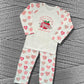 Childrens Personalised Embroidered Pyjamas Saying 'When I wake up I will be starting nursery'. Cute Apple Design with Child's Name.