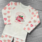 Childrens Personalised Embroidered Pyjamas Saying 'When I wake up I will be starting nursery'. Cute Apple Design with Child's Name.