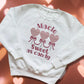 Personalised Embroidered Children's Valentine's Top: Lollipop Heart Design.