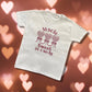 Personalised Embroidered Children's Valentine's Top: Lollipop Heart Design.