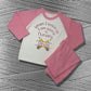 Childrens Personalised Embroidered Pyjamas Saying 'When I wake up I am going to Nursery'. Cute Pencil Design with Child's Name.