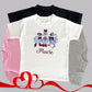 Personalised Embroidered Children's Valentine's Top: Geese Design