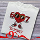 Personalised Embroidered Children's Valentine's Top: 6 7 Design