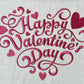 Personalised Embroidered Children's Valentine's Top: Heart Shape Design.